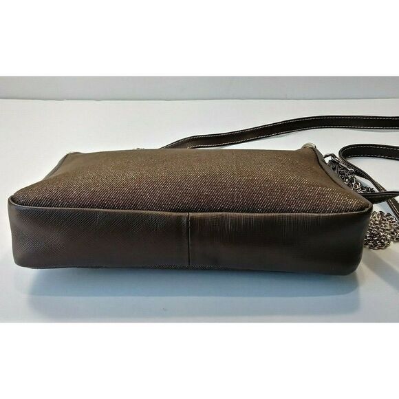 Claudia G Brown Metallic Fabric/Leather Bag - Picture 5 of 7